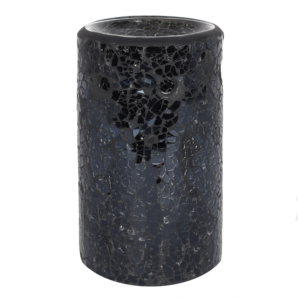 Black Crackle Glass Wax Melter