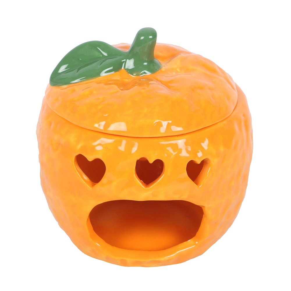 Ceramic Jaffa Orange Shaped Novelty Wax Melter