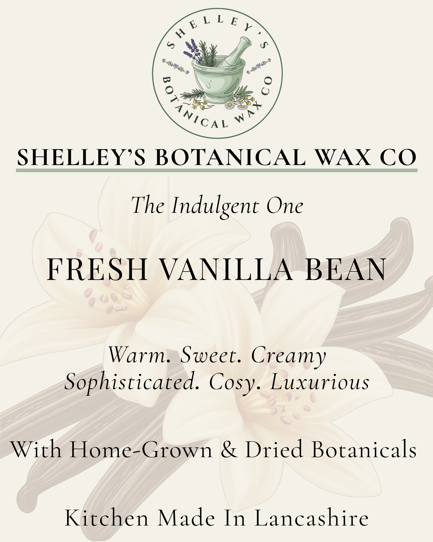 Fresh Vanilla Bean Vegan Wax Melt