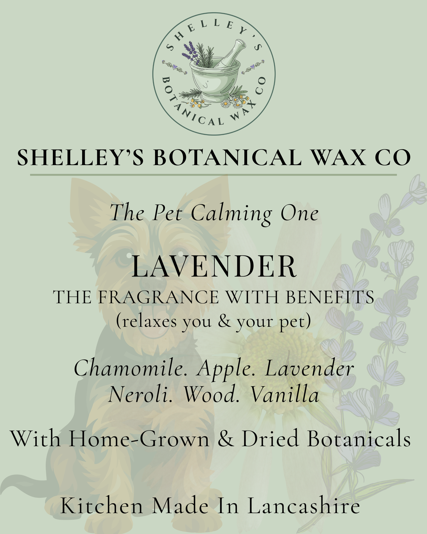 Lavender Pet Vegan Wax Melt