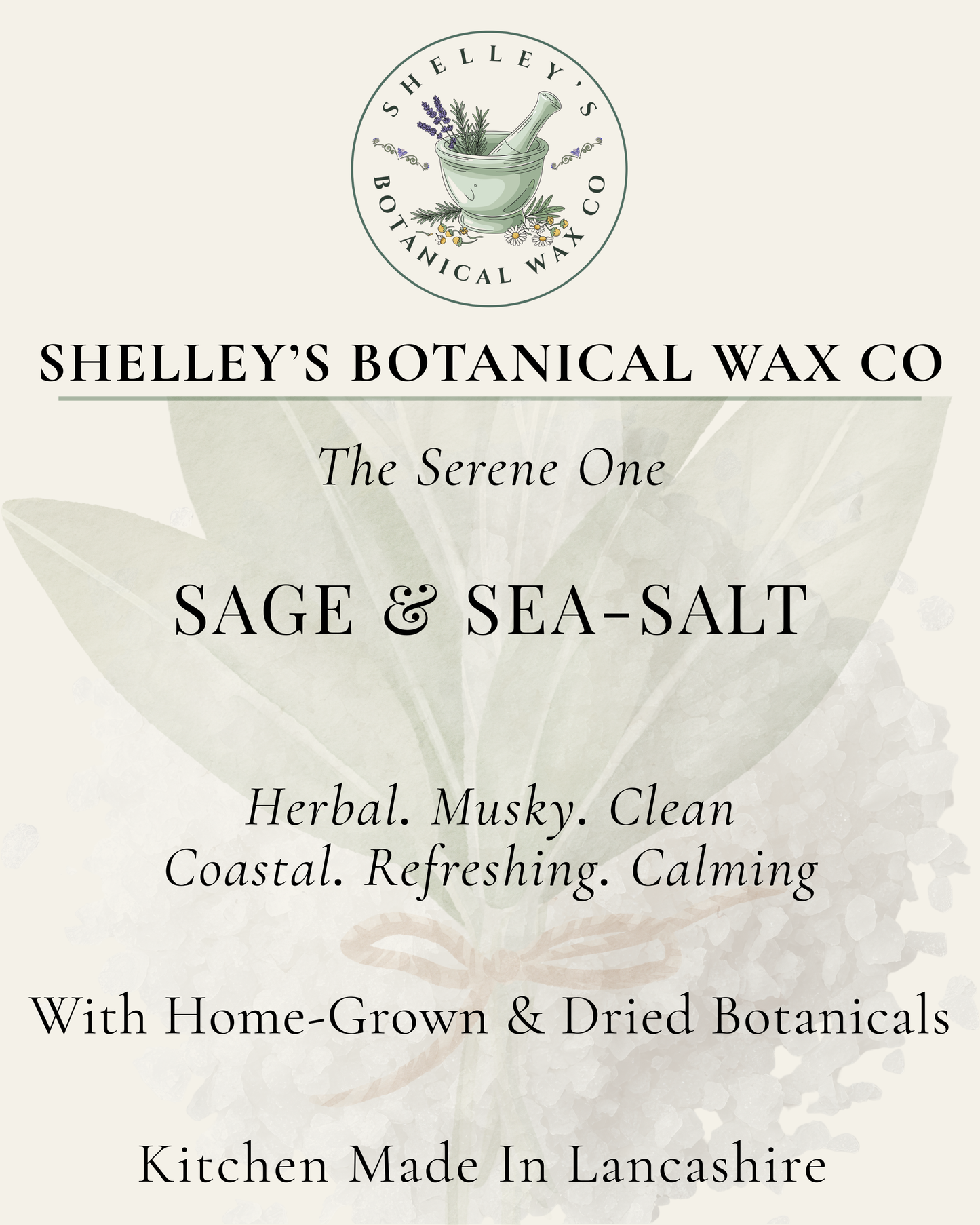 Sage & Sea-Salt Vegan Wax Melt
