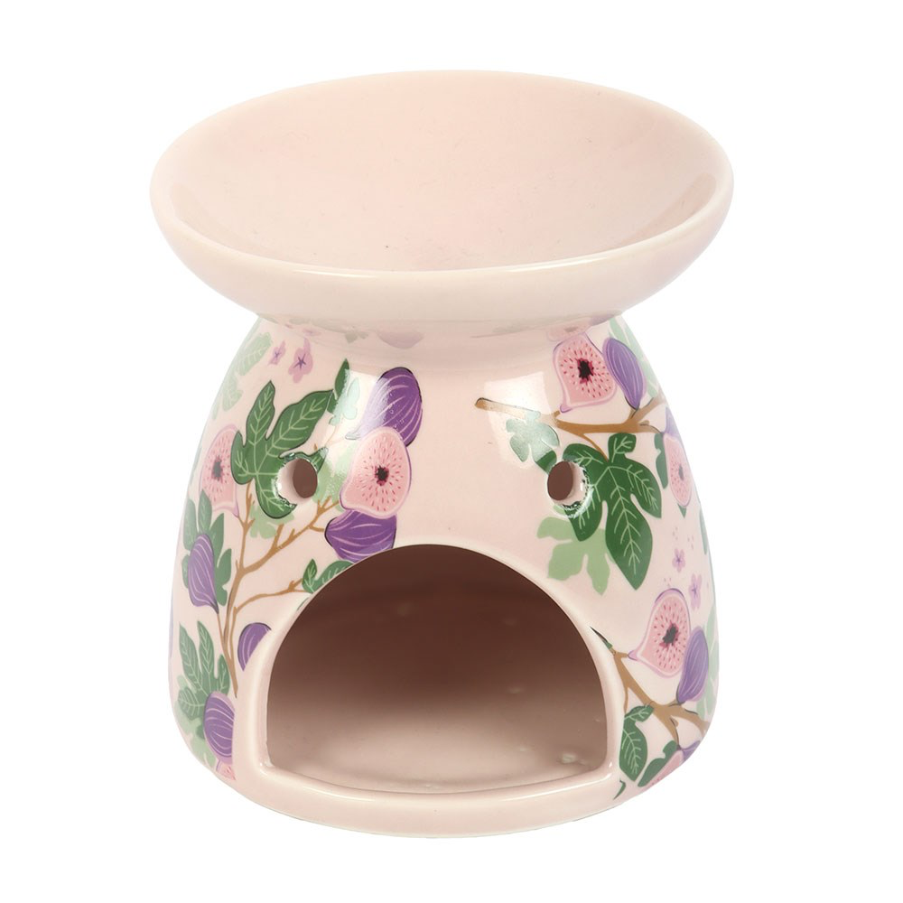 Ceramic Fig Tree Print Wax Melter
