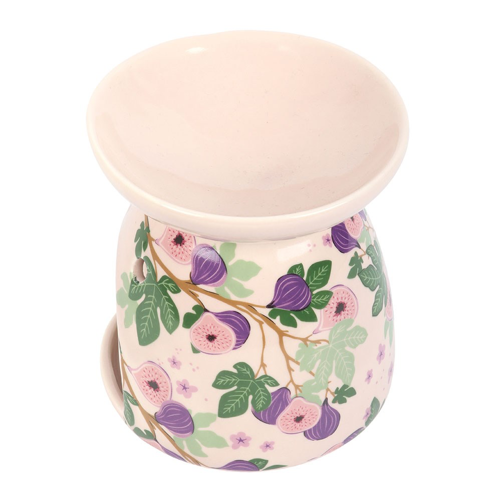 Ceramic Fig Tree Print Wax Melter