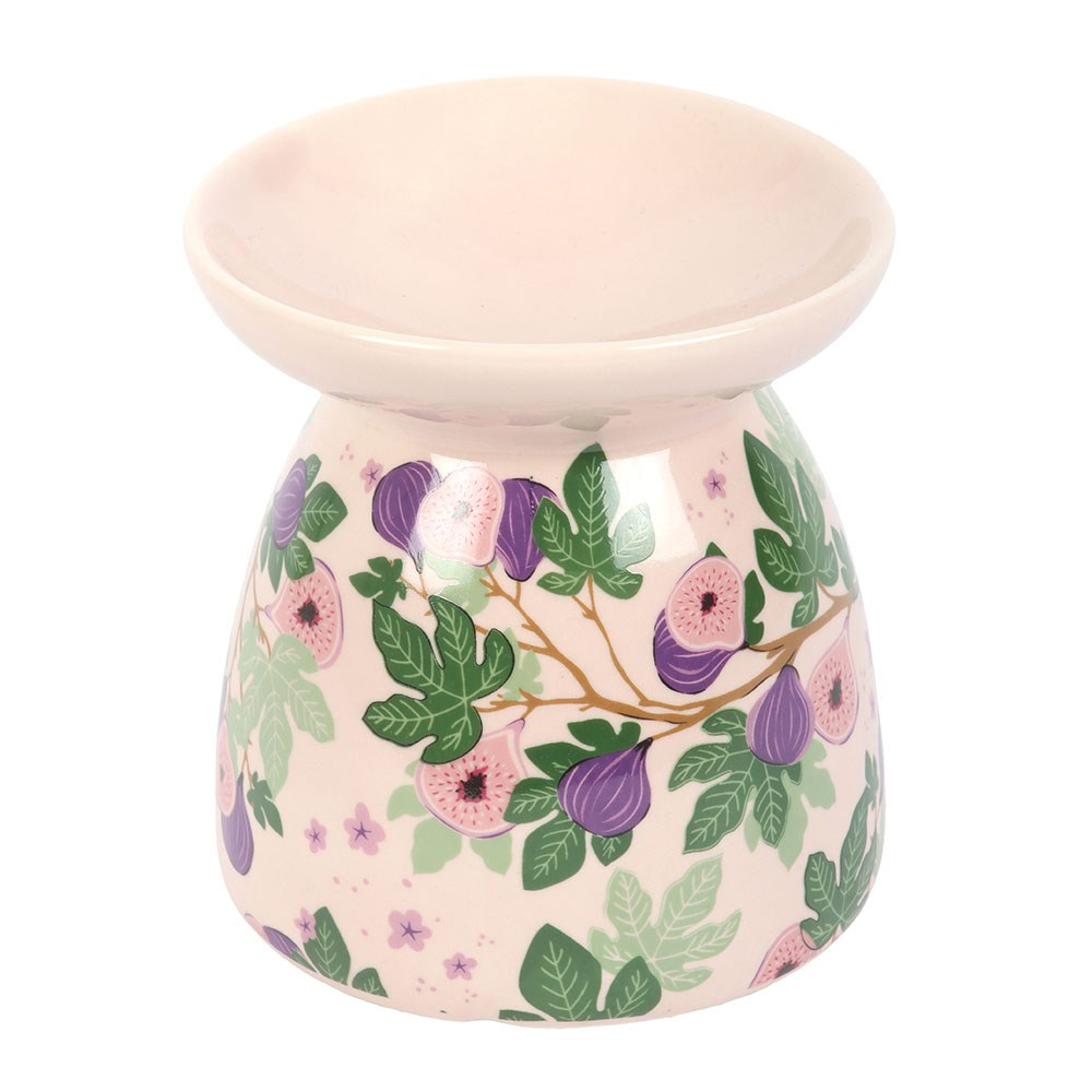 Ceramic Fig Tree Print Wax Melter