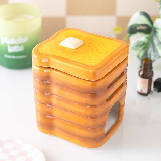 Novelty Ceramic Toast Stack Wax Melter