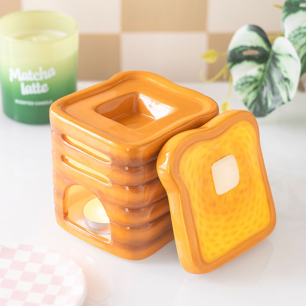 Novelty Ceramic Toast Stack Wax Melter