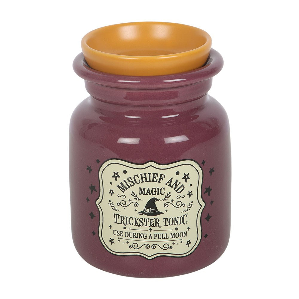 Ceramic Mischief & Magic Potion Bottle Wax Melter
