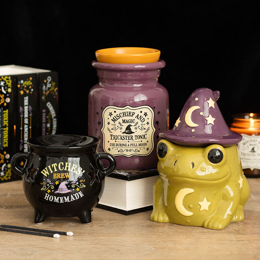 Ceramic Mischief & Magic Potion Bottle Wax Melter