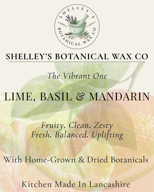Lime, Basil & Mandarin Vegan Wax Melt