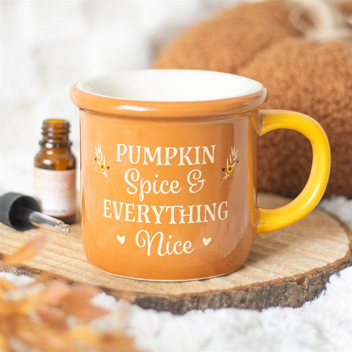 Ceramic ‘Pumpkin Spice & Everything Nice’ Mug-Shaped Wax Melter