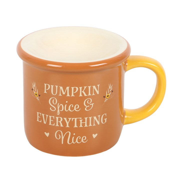 Ceramic ‘Pumpkin Spice & Everything Nice’ Mug-Shaped Wax Melter