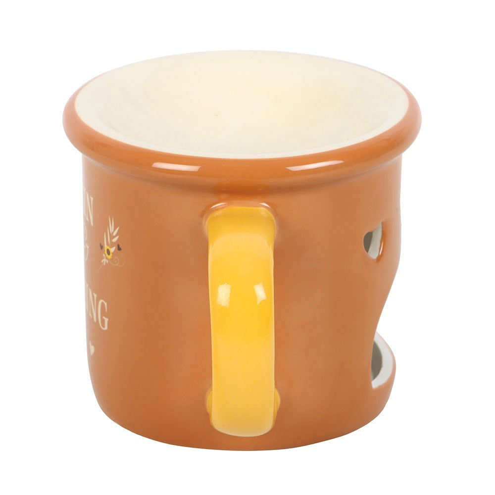 Ceramic ‘Pumpkin Spice & Everything Nice’ Mug-Shaped Wax Melter