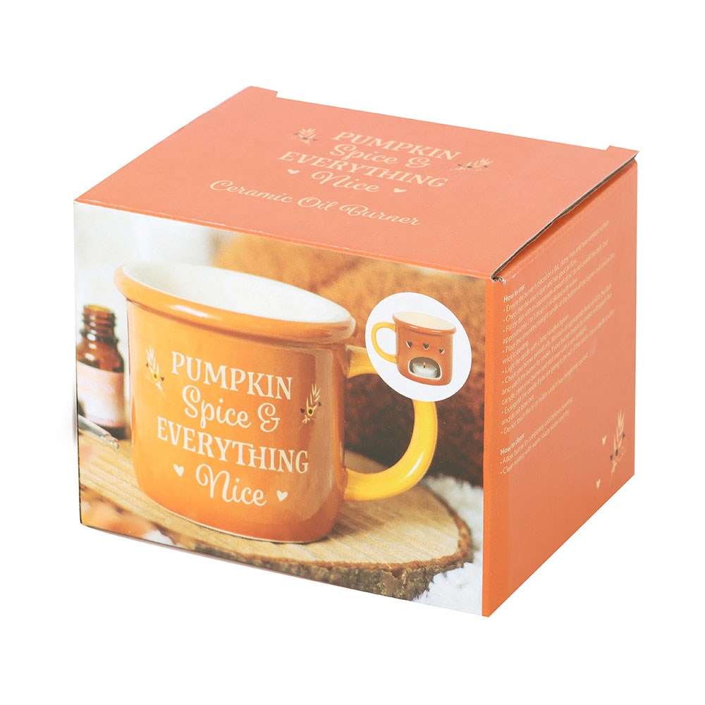 Ceramic ‘Pumpkin Spice & Everything Nice’ Mug-Shaped Wax Melter