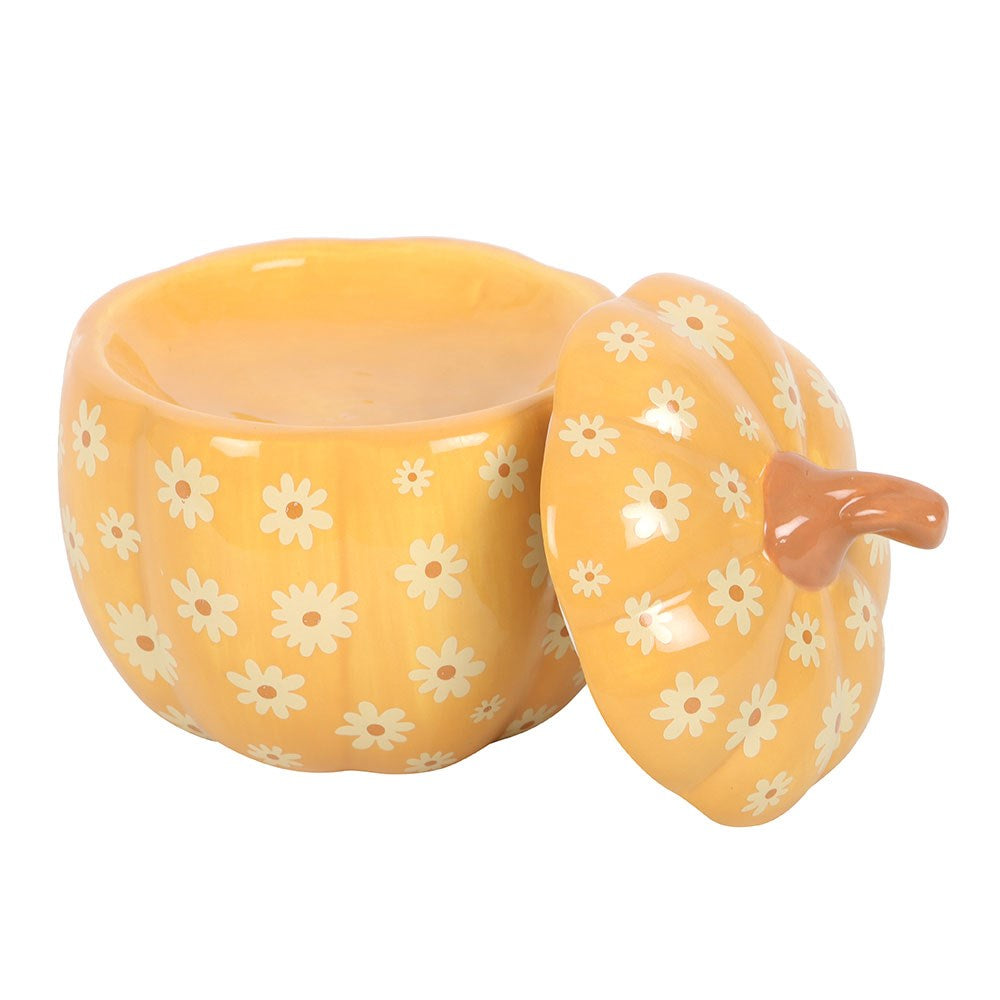 Ceramic Groovy Pumpkin Wax Melter