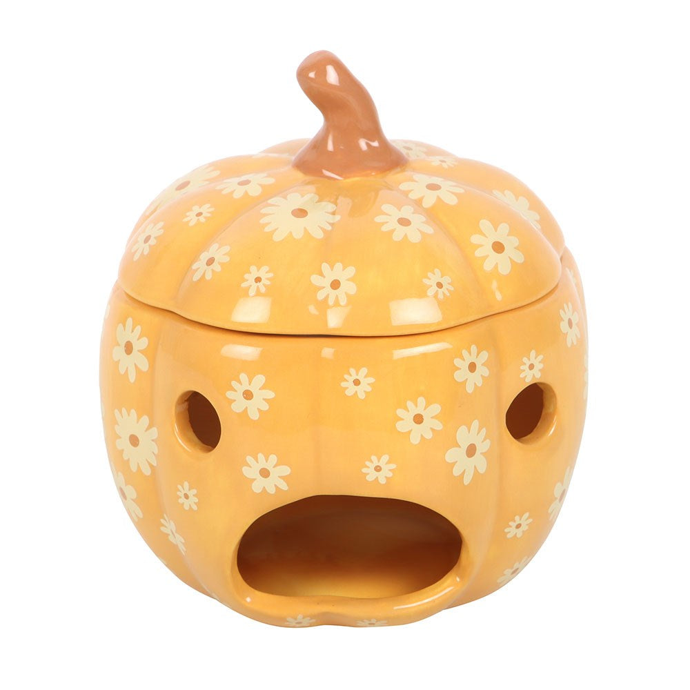 Ceramic Groovy Pumpkin Wax Melter