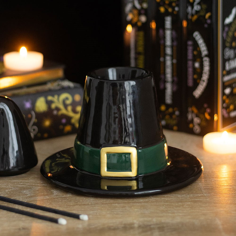 Ceramic Black Witch Hat Wax Melter