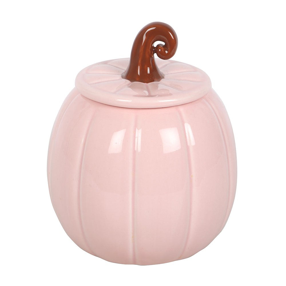 Ceramic Pink Curly Top Pumpkin Wax Melter