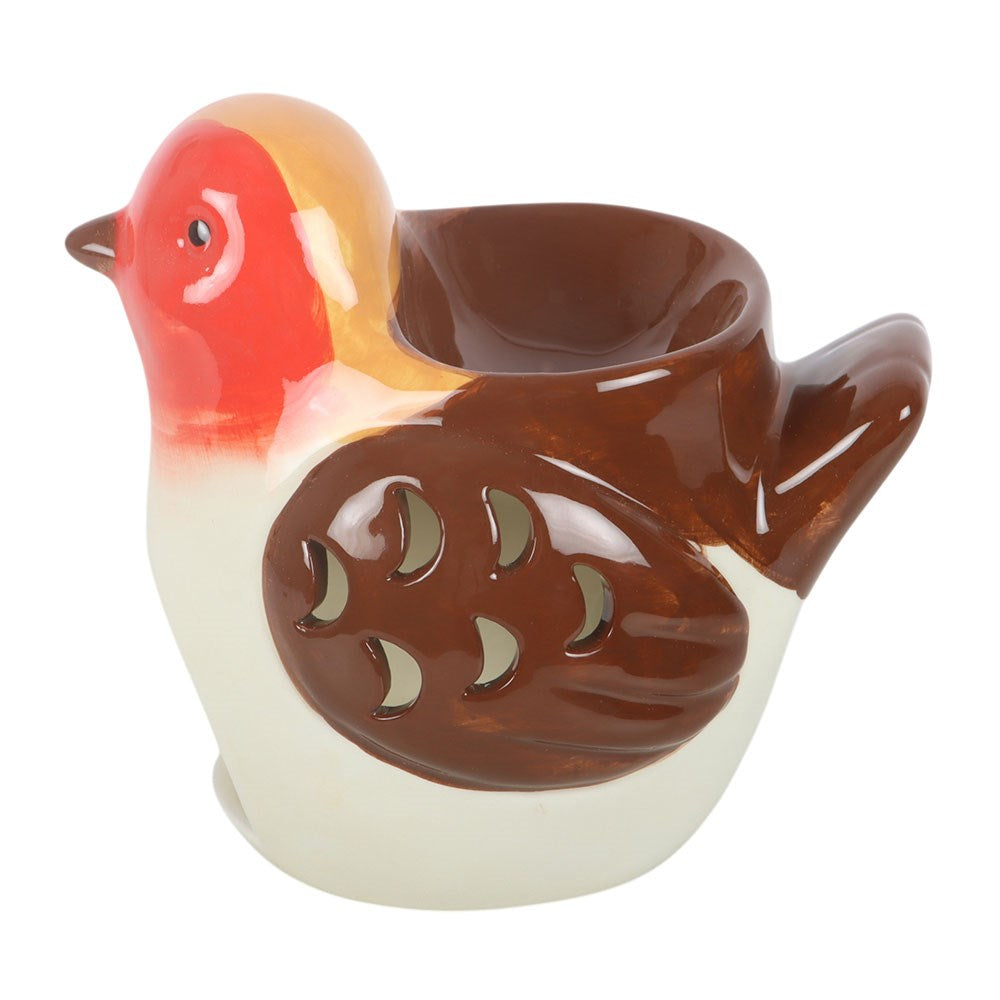 Ceramic Robin Bird-Shaped Wax Melter