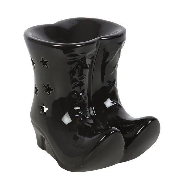 Ceramic Black Witch Boots Wax Melter