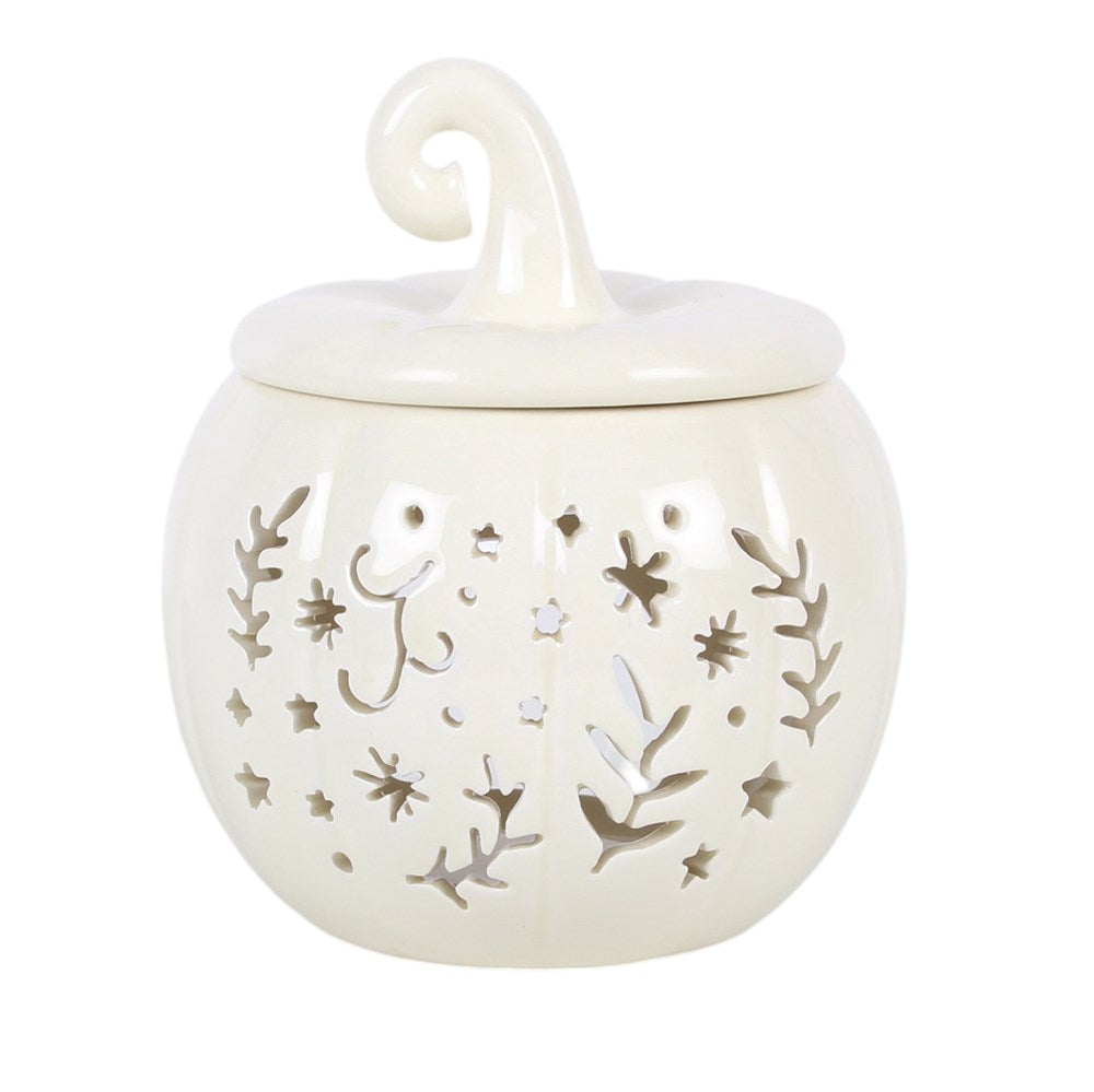 Ceramic Fairy Folk Pumpkin Wax Melter