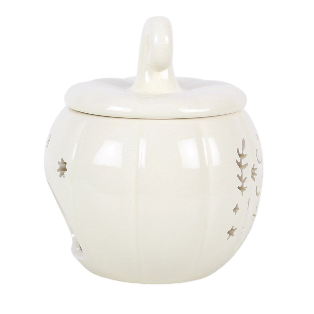 Ceramic Fairy Folk Pumpkin Wax Melter