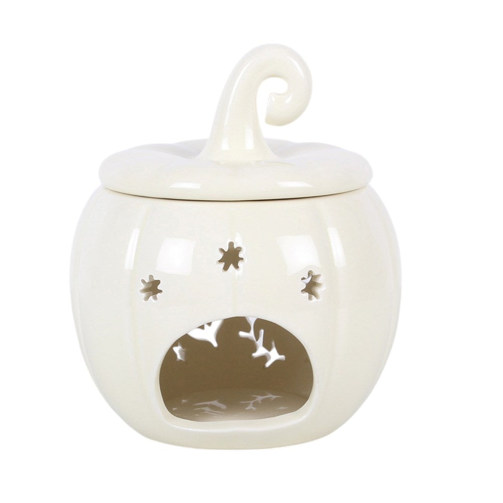 Ceramic Fairy Folk Pumpkin Wax Melter