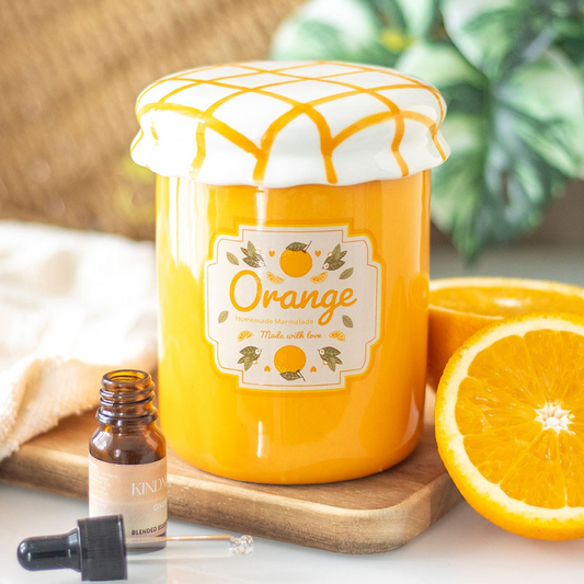 Ceramic Orange Marmalade Shaped Novelty Wax Melter