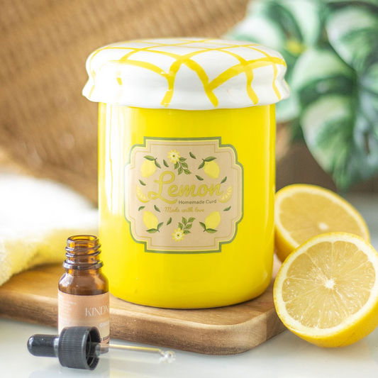Ceramic Lemon Curd Jar Shaped Novelty Wax Melter