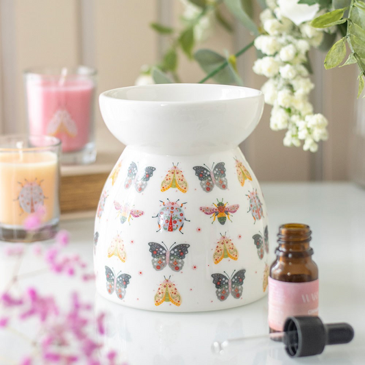 Ceramic Floral Bug Wax Melter